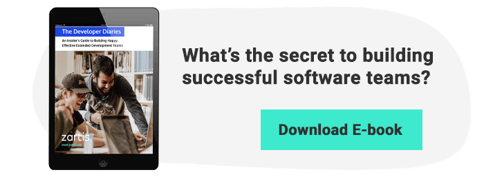 Zartis e-book Developer Diaries which reveals the secret to building happy and successful software teams