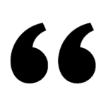 quotation mark for podcast guest statement