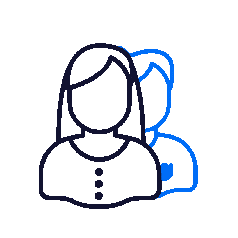 1 female and 1 male software developer
