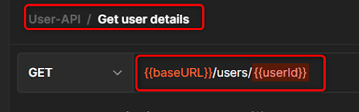 User details postman user