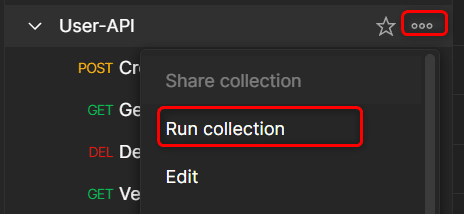 running tests on Postman collection