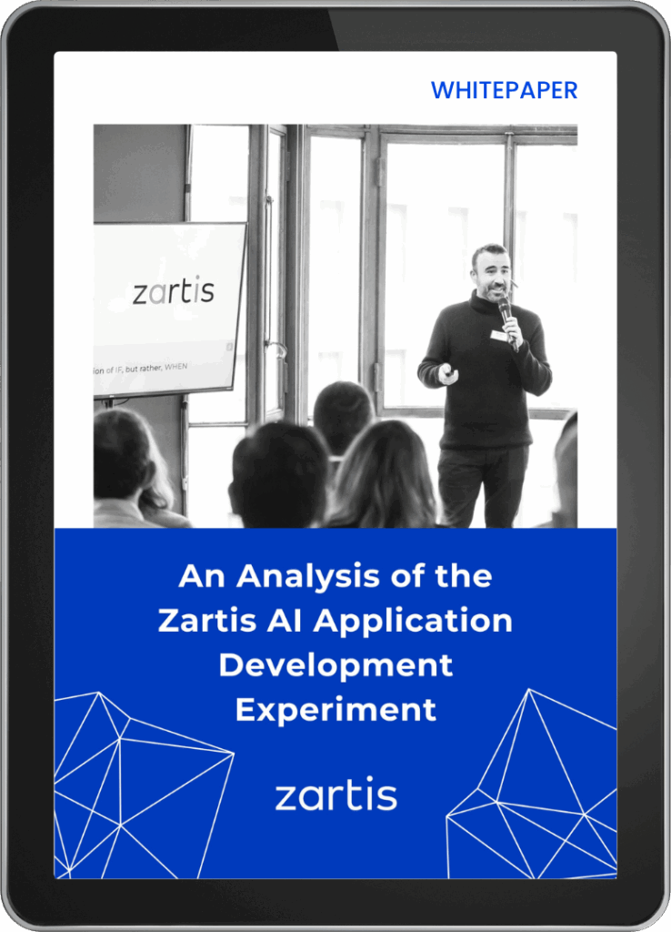 An Analysis of the Zartis AI Application Development Experiment