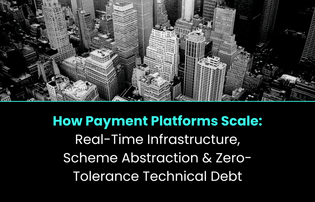 How Payment Platforms Scale: Real-Time Infrastructure, Scheme Abstraction & Zero-Tolerance Technical Debt