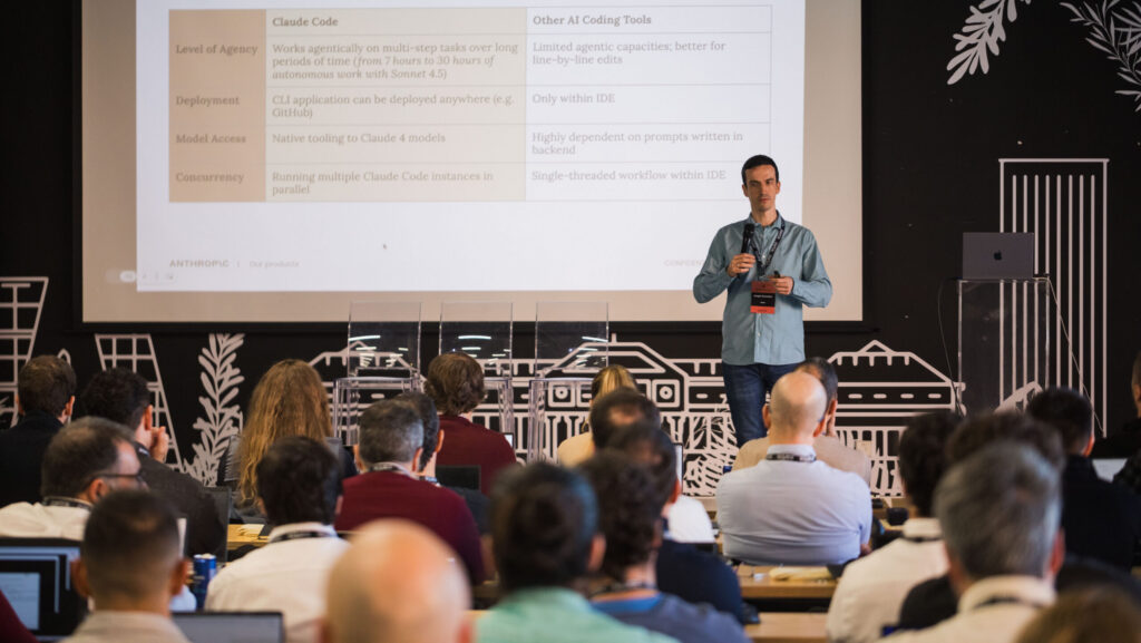 Zartis presenting at the Claude Code Lab workshop in Madrid