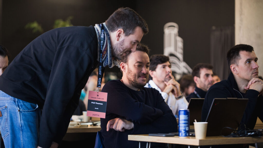 People at the Claude Code Lab workshop in Madrid