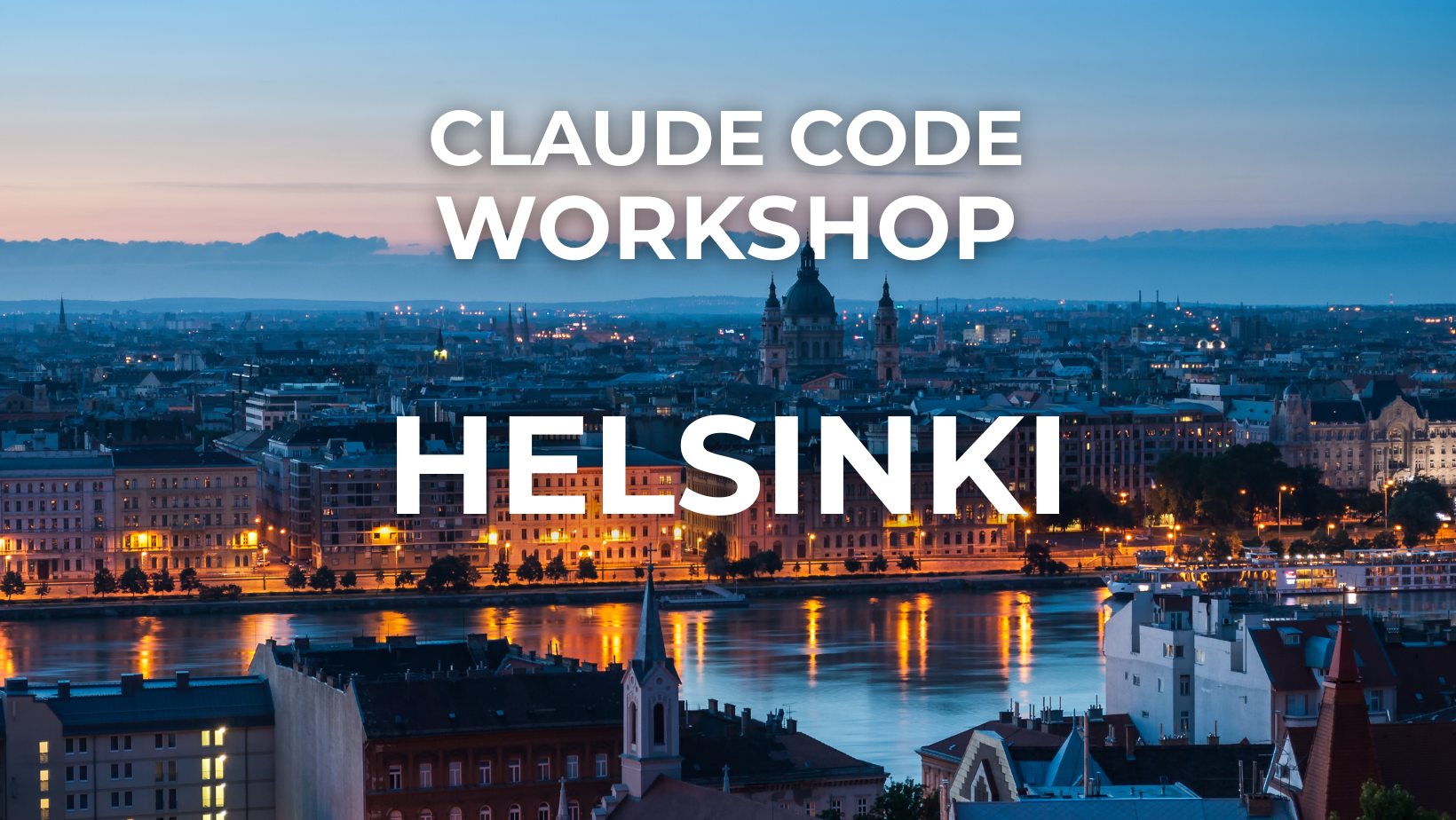 Helsinki city view, where Zartis Claude Code Workshop will take place